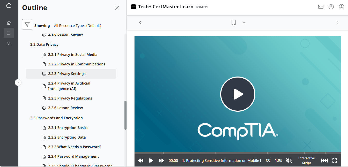 TestOut Security Pro for Security+ (SY0-701) - Individual License (3 Month Access)
