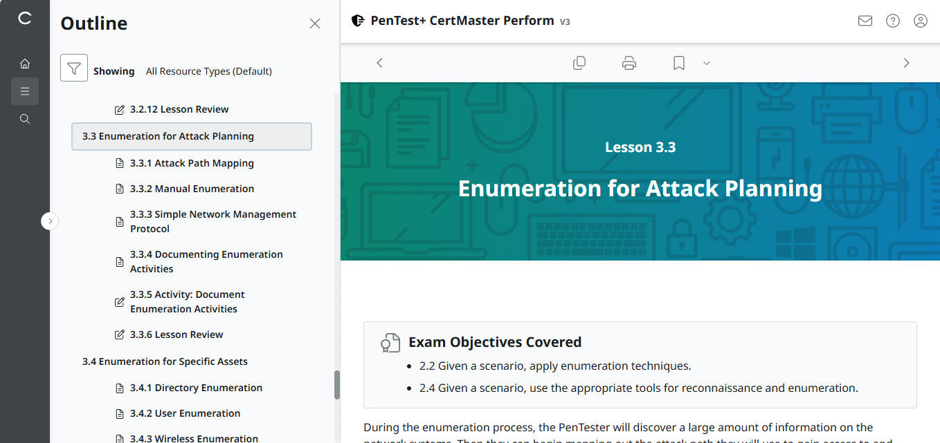 CertMaster Perform für PenTest+ PT0-003 (3-Monats-Zugriff) (🛒Sonderangebot)