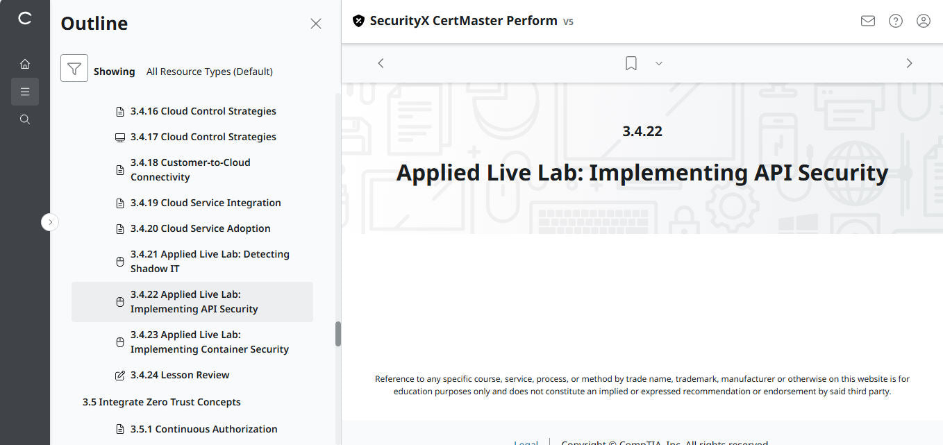 🛒Sonderangebot – CertMaster Perform für CompTIA SecurityX (CASP+) CAS-005 3-Monats-Zugang