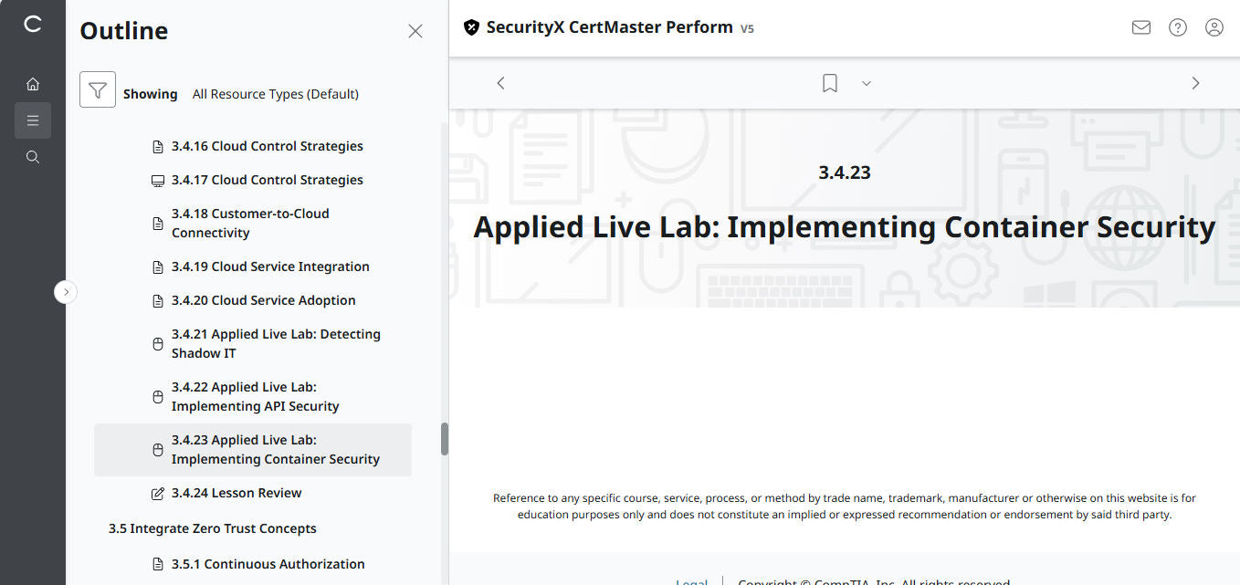 🛒Sonderangebot – CertMaster Perform für CompTIA SecurityX (CASP+) CAS-005 3-Monats-Zugang