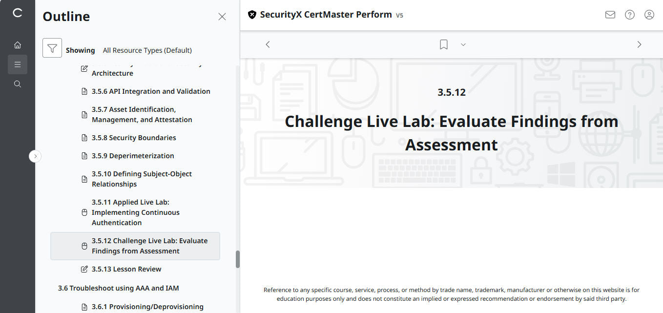 CertMaster Perform for CompTIA SecurityX (CASP+) CAS-005 3-Month Access (🛒Special Offer)