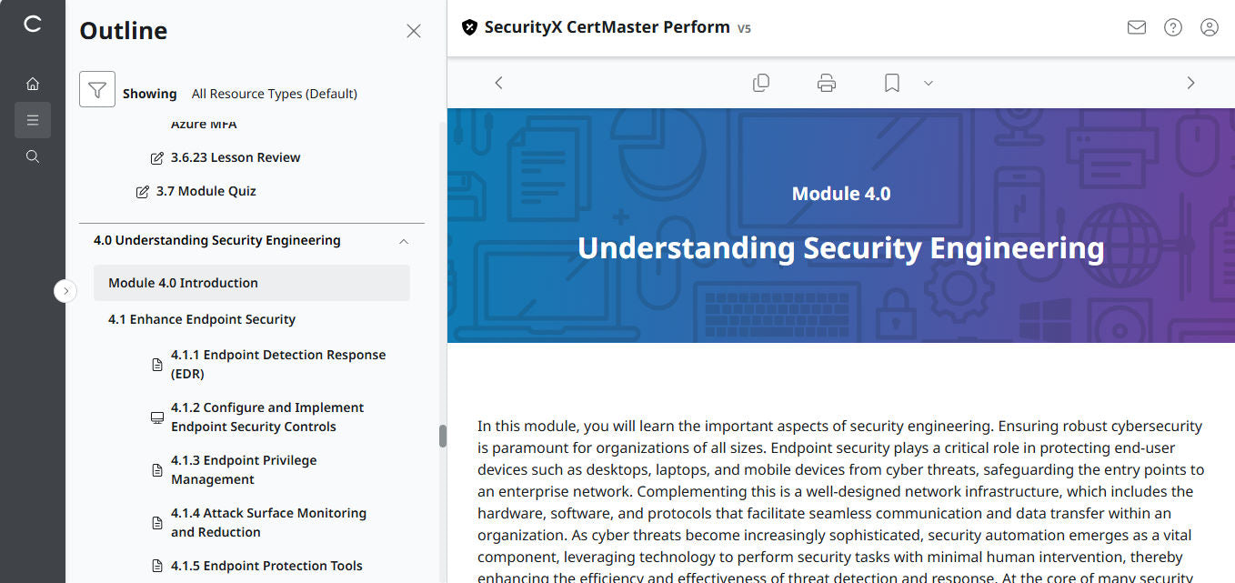🛒Sonderangebot – CertMaster Perform für CompTIA SecurityX (CASP+) CAS-005 3-Monats-Zugang