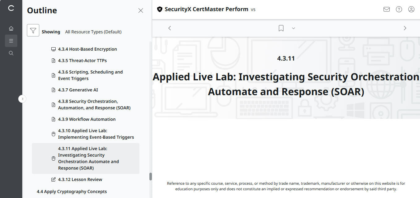 CertMaster Perform for CompTIA SecurityX (CASP+) CAS-005 3-Month Access (🛒Special Offer)