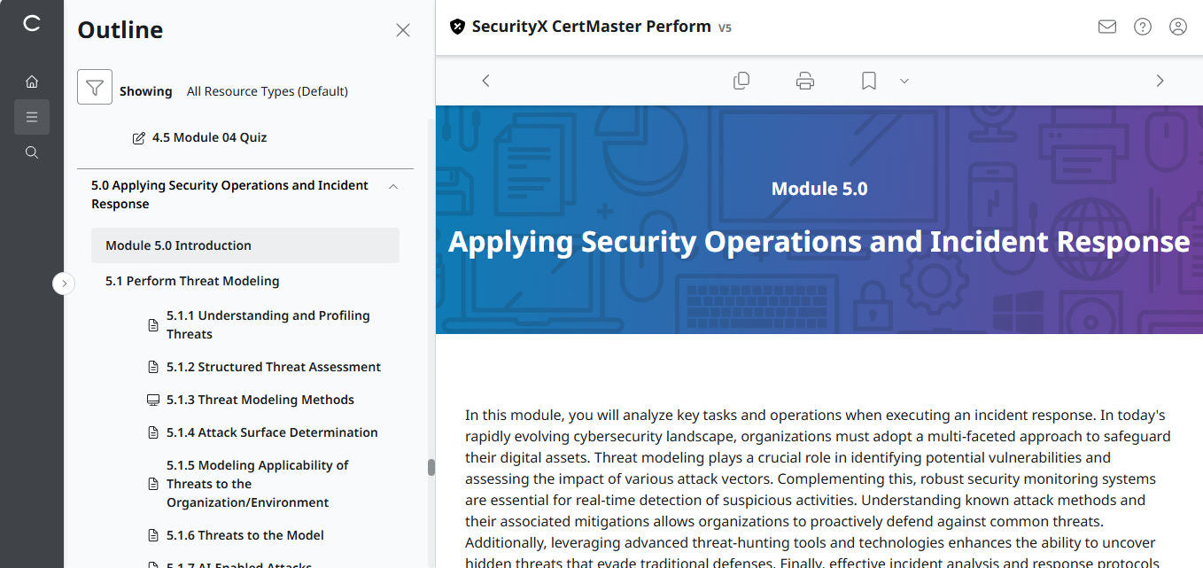 🛒Sonderangebot – CertMaster Perform für CompTIA SecurityX (CASP+) CAS-005 3-Monats-Zugang