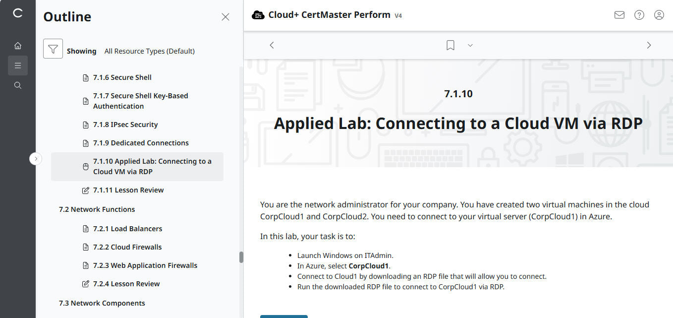 🛒Sonderangebot – CompTIA Cloud+ CertMaster Perform (CV0-004) – 3-Monats-Zugriff
