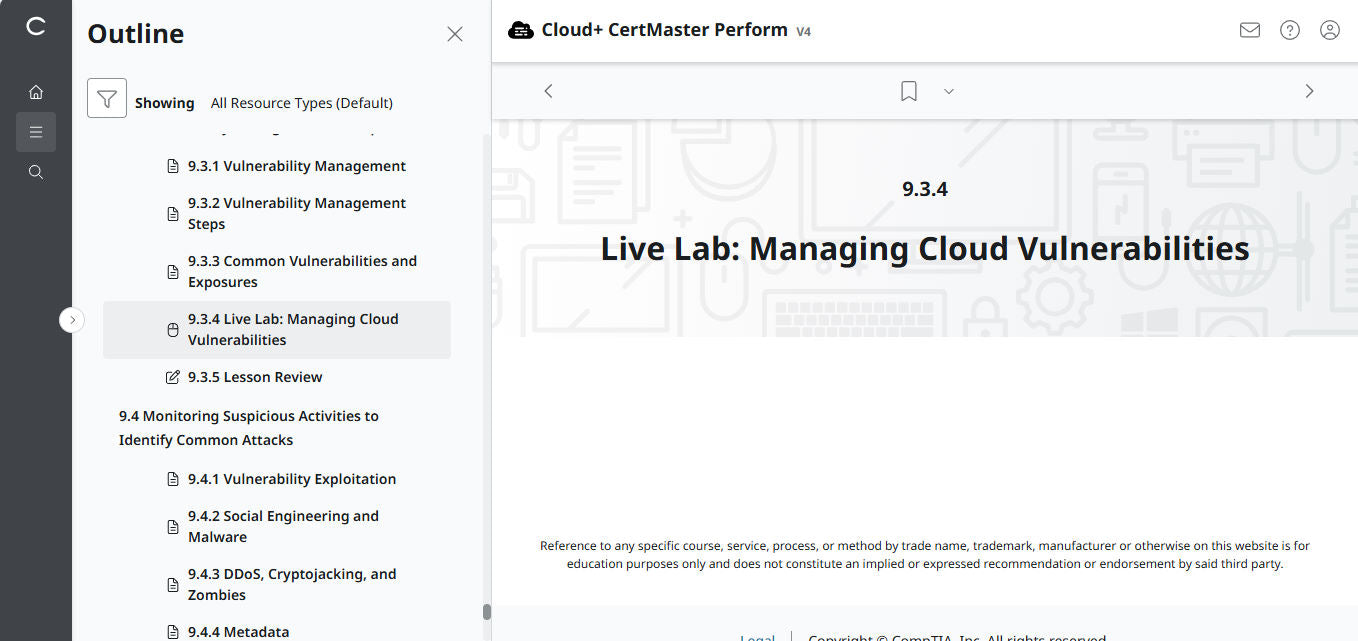 🛒Sonderangebot – CompTIA Cloud+ CertMaster Perform (CV0-004) – 3-Monats-Zugriff