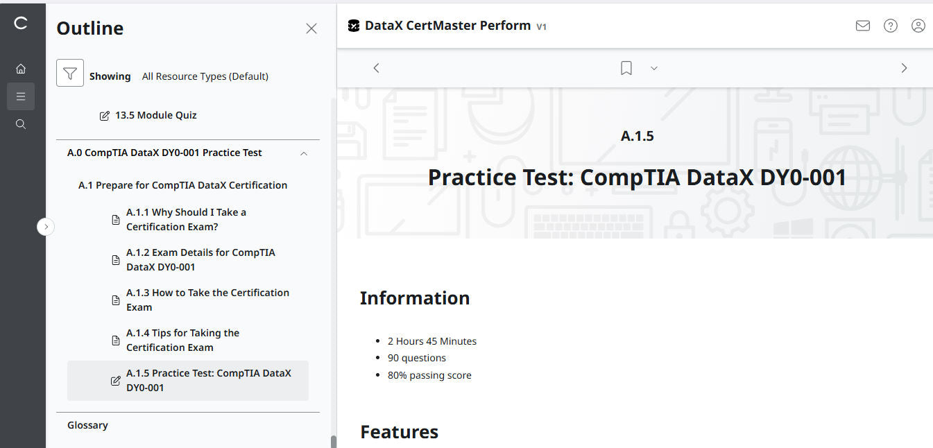CompTIA DataX CertMaster Perform (V1) - 2 Month Access ! (🛒Special Offer )