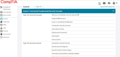 CompTIA Security+ CertMaster Learn + Labs (SY0-701)
