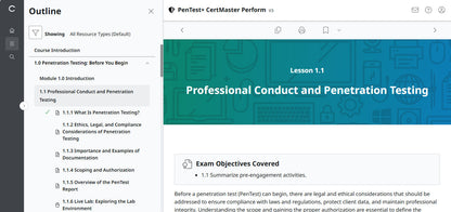 CompTIA PenTest+ CertMaster Perform PT0-003 (V3)
