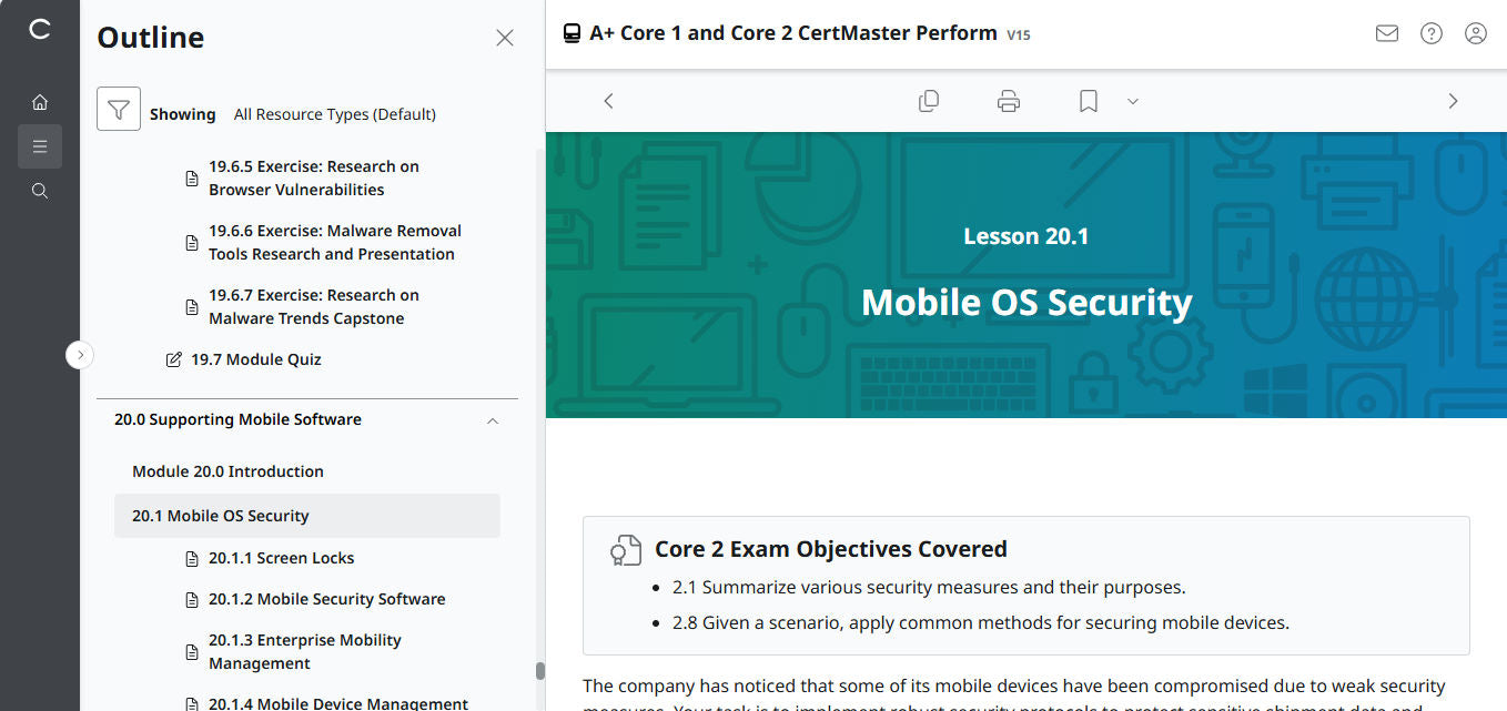 🛒Special Offer - CompTIA A+ Core 1 & 2 CertMaster Perform  (V15) (4 Month Access)