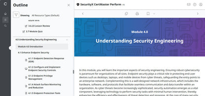 CertMaster Perform für CompTIA SecurityX (CASP+) CAS-005 3-Monats-Zugang (🛒Sonderangebot) 
