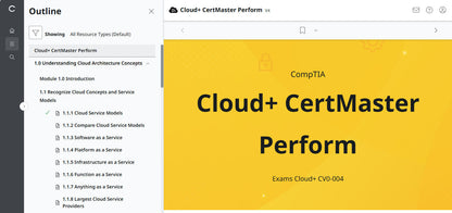 🛒Sonderangebot – CompTIA Cloud+ CertMaster Perform (CV0-004) – 3-Monats-Zugriff