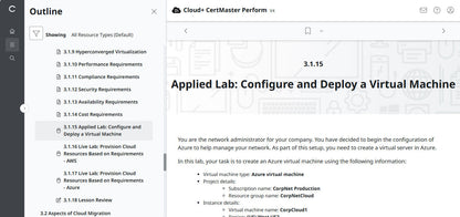 🛒Sonderangebot – CompTIA Cloud+ CertMaster Perform (CV0-004) – 3-Monats-Zugriff