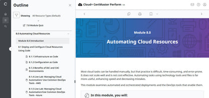 🛒Sonderangebot – CompTIA Cloud+ CertMaster Perform (CV0-004) – 3-Monats-Zugriff