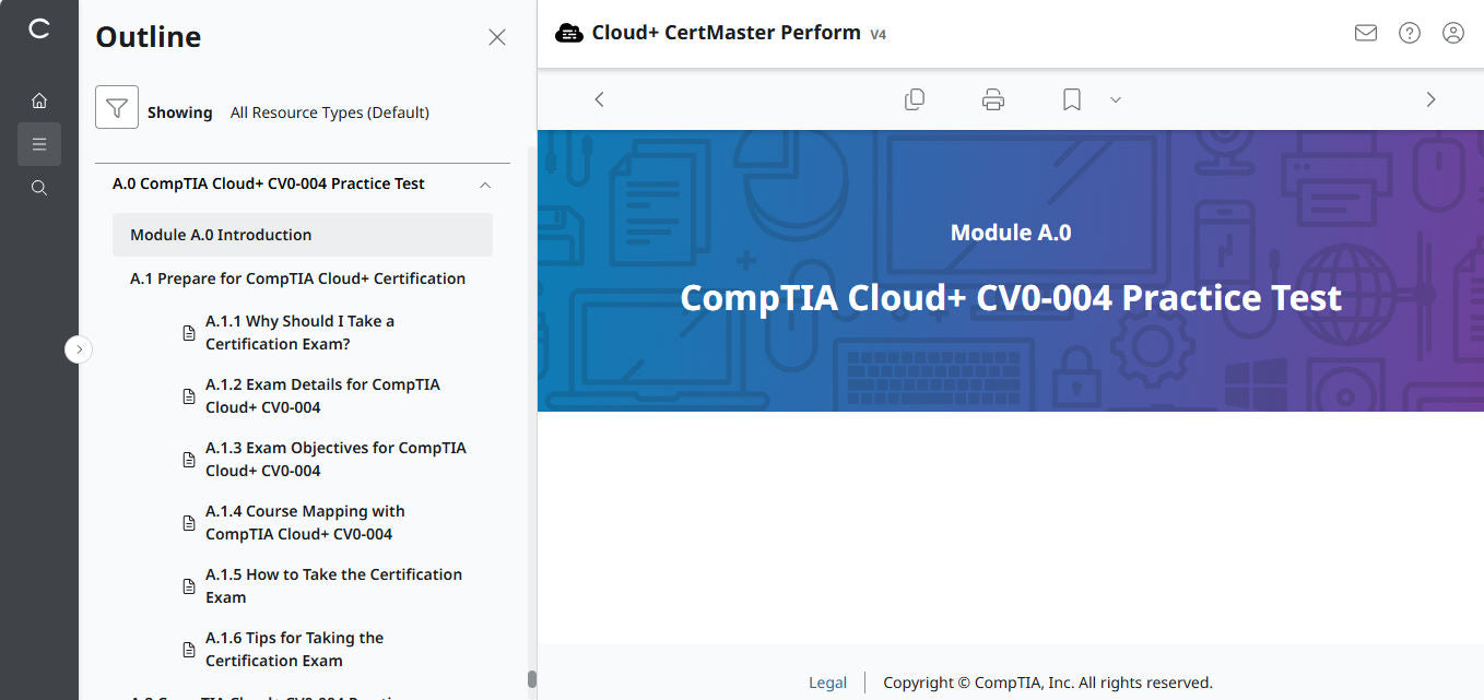 🛒Sonderangebot – CompTIA Cloud+ CertMaster Perform (CV0-004) – 3-Monats-Zugriff